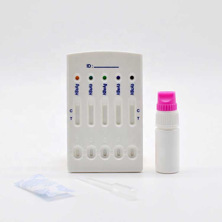 Hepatitis B Virus Hbv 5 In 1 Fast Test Panel Combo Test