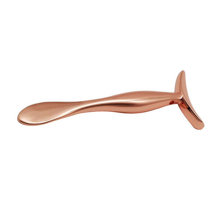 U-dimbin Rose Gold Metal Facial Cosmetic Essentials Cream Massager Stick